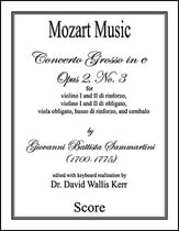 Concerto Grosso in c Opus 2, No. 3 Orchestra sheet music cover